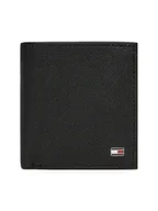Portfele - Tommy Hilfiger Duży Portfel Męski Th Flag Trifold AM0AM13521 Czarny - miniaturka - grafika 1