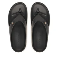 Klapki i japonki damskie - Japonki Tommy Hilfiger FW0FW09200 Czarny - miniaturka - grafika 1