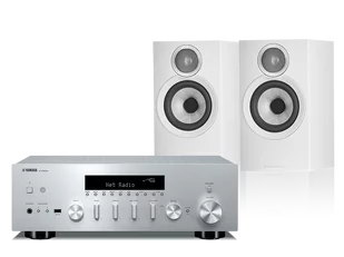 Yamaha R-N600A (srebrny) + 607 S3 (biały) - Zestawy stereo - miniaturka - grafika 1