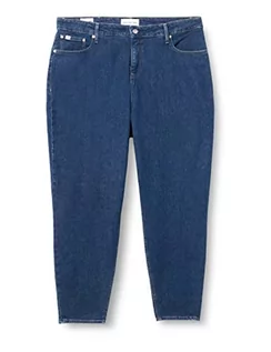 Spodnie damskie - Calvin Klein Damskie spodnie jeansowe dla mamy plus, denim, M, 34 W, Dżinsowa średnia, 34W - grafika 1