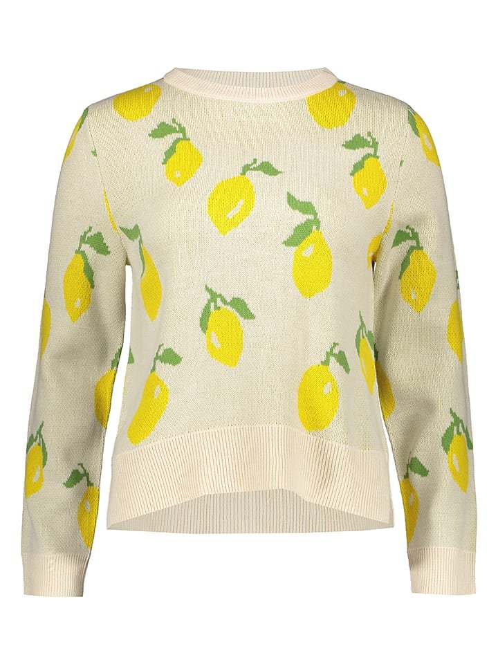 ONLY Sweter w kolorze beżowo-żółtym