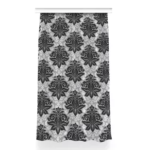 Zasłona przelotki Szary wzór do sypialni 150x260, Fabricsy - Zasłony - miniaturka - grafika 1