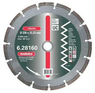 Metabo tarcza tnąca, 400x25,4mm, classic, UC, uniwersalna (628166000) - Tarcze do pił - miniaturka - grafika 1