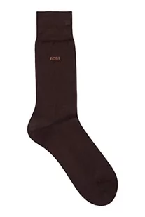 BOSS George RS Uni MC skarpety z logo średniej wysokości z egipskiej bawełny z merceryzowanym wykończeniem, New - Dark Brown206, 43-44 EU - Skarpetki męskie - miniaturka - grafika 1