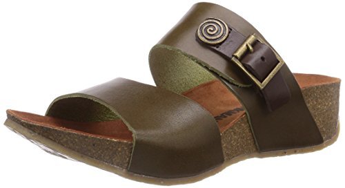 Dr. Brinkmann Klapki damskie, zielony khaki., 36 EU