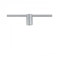 Akcesoria do oświetlenia - Paulmann URail Ceiling Socket E27, chrom matowy - miniaturka - grafika 1