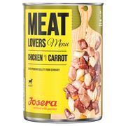 Mokra karma dla psów - 9 + 3 gratis! Josera Meatlovers, 12 x 800 g - Menu, Kurczak i marchew - miniaturka - grafika 1