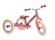 Rowerki biegowe - Pierwszy rowerek trójkołowy dziecięcy biegowy 2w1 różowy matowy Trybike - miniaturka - grafika 1
