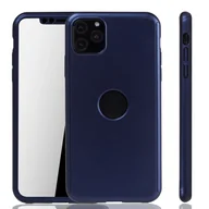 Etui i futerały do telefonów - Etui na telefon komórkowy Apple iPhone 11 Pro Full Case Cover Screen Protector 360 Blue - miniaturka - grafika 1