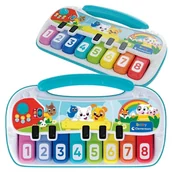 Zabawki interaktywne dla dzieci - Clementoni Grające Pianinko Ze Zwierzątkami 18m+ - miniaturka - grafika 1