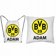Plecaki worki - ZESTAW PODUSZKA + WOREK Plecak Borussia Dortmund - miniaturka - grafika 1