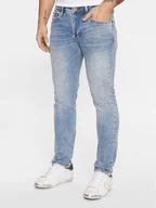 Spodnie męskie - Pepe Jeans Jeansy PM207390MN5 Niebieski Slim Taper Fit - miniaturka - grafika 1