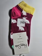 Skarpetki męskie - Kolorowe skarpety Happy Socks stopki unisex rozmiar 36-40 (2431) - miniaturka - grafika 1