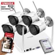 Zestawy do monitoringu - Monitoring firmy 5 kamer WiFi 4MPx IPC-HFW1430DS-SAW-0280B Detekcja ruchu Mikrofon Aplikacja - miniaturka - grafika 1