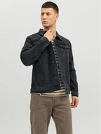 Kurtki męskie - Jack&Jones Kurtka jeansowa Jean 12223613 Czarny Regular Fit - miniaturka - grafika 1