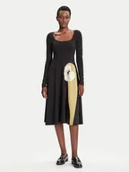 Sukienki - Desigual Sukienka codzienna Lirio 25WWVK29 Czarny Regular Fit - miniaturka - grafika 1