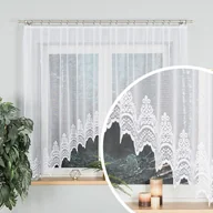 Firany - Firanka żakardowa gotowa, kolor biały, szerokość 300 cm, wysokość 160 cm, Weronika - miniaturka - grafika 1
