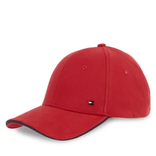 Czapka z daszkiem Tommy Hilfiger Th Corp Flannel 6 Panel Cap AM0AM13164 Czerwony - Czapki męskie - miniaturka - grafika 1