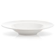 Talerze - Talerz obiadowy głęboki do makaronu ceramiczny biały LUNA 28 cm - miniaturka - grafika 1
