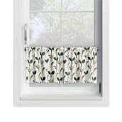 Firany - Zazdrostka SUMMER wzór SM29 | geometryczne liście 60 x 240 cm - miniaturka - grafika 1