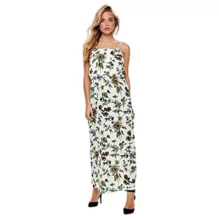 ONLY Damska sukienka maxi bez rękawów, Wielokolorowa (Cloud Dancer Aop: Botanical), 40 - Sukienki - miniaturka - grafika 1