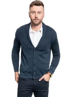 Swetry męskie - Męski Sweter Rozpinany Mustang Edgar Sc Cardigan 1009136 4085-M - miniaturka - grafika 1