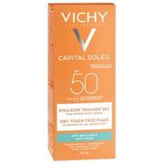 Kremy do twarzy - Vichy Ideal Soleil, Emulsion Anti-brillance Toucher Sec SPF 50 Matująca emulsja do twarzy SPF 50) - miniaturka - grafika 1