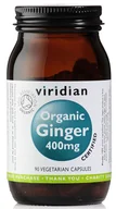 Układ pokarmowy - Viridian Ginger 400mg 90 kapsułek Organiczny - miniaturka - grafika 1