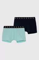 Majtki dla dzieci - Calvin Klein Underwear bokserki dziecięce 2-pack kolor turkusowy - miniaturka - grafika 1