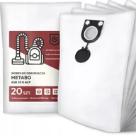 Worki do odkurzaczy - 20x Worek do Odkurzacza Metabo Asr 35 H Acp Syntetyczny Pojemny Mocny G9 - miniaturka - grafika 1