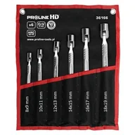 Klucze i nasadki - Proline HD Zestaw Kluczy przegubowych nasadowych, 6szt., 8x9-18x19mm 36166 - miniaturka - grafika 1