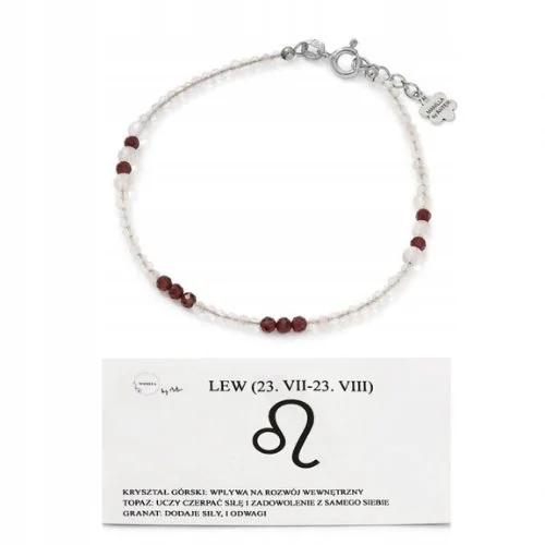 Bransoletka znak zodiaku lew