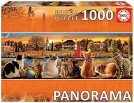 Puzzle - Educa 18001 - Koty na pikniku - Panorama 1000 części Puzzle - miniaturka - grafika 1
