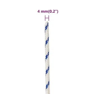 Linka żeglarska, biała, 4 mm, 250 m, polipropylen - Żeglarstwo - miniaturka - grafika 7
