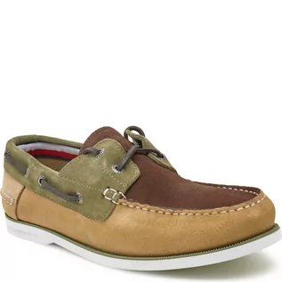 Półbuty męskie - Tommy Hilfiger Skórzane loafersy - grafika 1