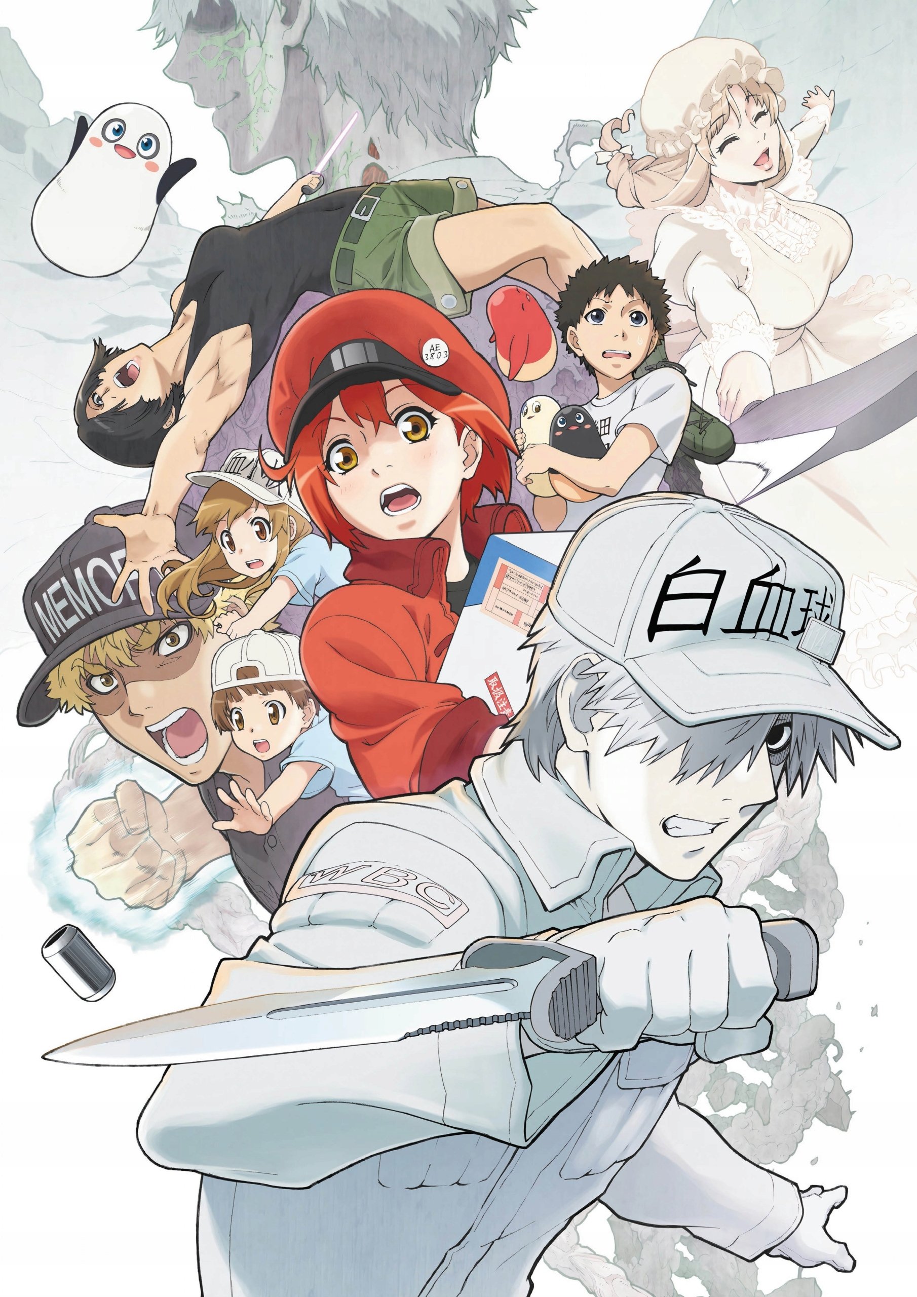 Plakat A2 anime manga Cells at work Hataraku saibo