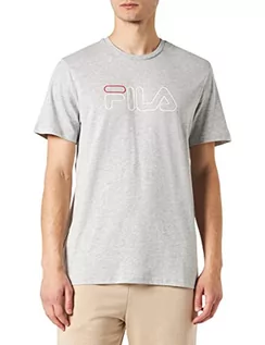 Koszulki męskie - FILA Męski T-shirt SOFADE, jasnoszary melanż, rozmiar XS, jasnoszary melanżowy, XS - grafika 1