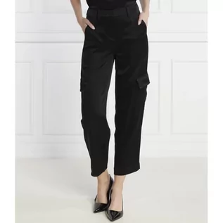 Spodnie damskie - Michael Kors Spodnie SATIN CARGO PANT | Loose fit - grafika 1