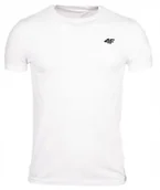 Koszulki męskie - 4F KOSZULKA MĘSKA BIAŁA SPORTOWA BAWEŁNIANA R.XXL - miniaturka - grafika 1