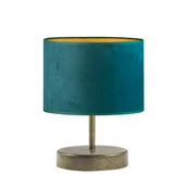 Lampy stojące - Minimalistyczna lampka nocna z welurowym abażurem AWINION VELUR - miniaturka - grafika 1