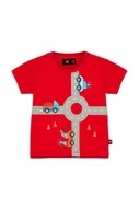 Koszulki dla chłopców - Lego t-shirt bawełniany dziecięcy kolor czerwony z nadrukiem - miniaturka - grafika 1