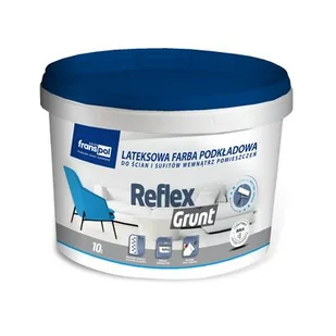 Franspol Farba lateksowa podkładowa Reflex Grunt 10 l - Farby do metalu - miniaturka - grafika 1
