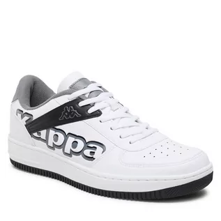 Półbuty męskie - Sneakersy Kappa 243241FO White/Black 1011 - grafika 1