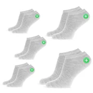 Skarpetki męskie - 5X STOPKI BAMBUSOWE SKARPETKI KOMFORTOWE MĘSKIE 44-46 - SM5-A8112-SZAR-44-46 - miniaturka - grafika 1