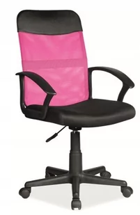 Fotel biurowy, krzesło biurowe Signal FOTEL OBROTOWY Q-702 RÓŻ/CZARNY OBRQ702RC [13438578] - Fotele i krzesła biurowe - miniaturka - grafika 1