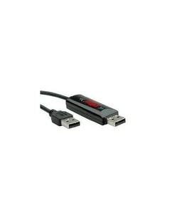 ROLINE Kabel USB 2.0 Data Link Drag i Drop 1.2 m - Kable USB - miniaturka - grafika 1
