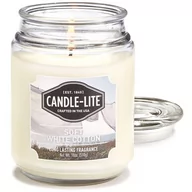 Świece - Candle-lite Everyday duża świeca zapachowa w szklanym słoju 18 oz 510 g - Soft White Cotton - miniaturka - grafika 1