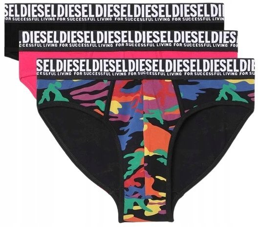 Diesel Oryginalne Slipy Męskie 3-Pack Box L