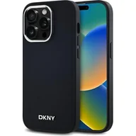 Etui i futerały do telefonów - Etui DKNY Plain Logo MagSafe do Apple iPhone 14 Pro Czarny | Bezpłatny transport - miniaturka - grafika 1