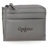 Portfele - Pepe Jeans Ruby Portfel z uchwytem na karty Szary 11,5x8x1,5 cm Poliester i PU by Joumma Bags, Szary, Talla única, Portfel na karty - miniaturka - grafika 1